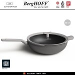 LEO Антипригарная сковорода-вок, 5.9 литра, D 32 см, индукционное дно, BergHOFF