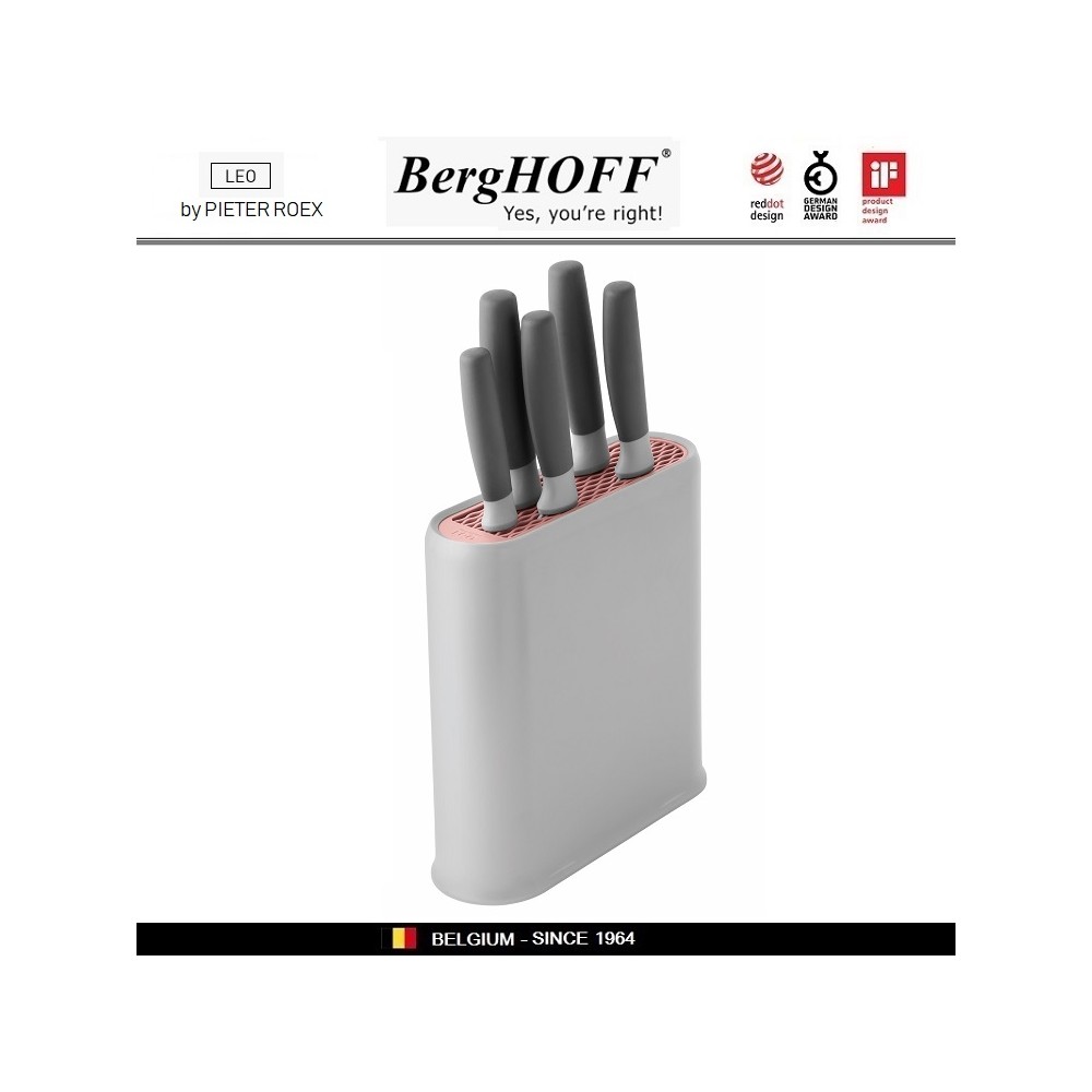 LEO Набор ножей на подставке, 6 предметов, BergHOFF