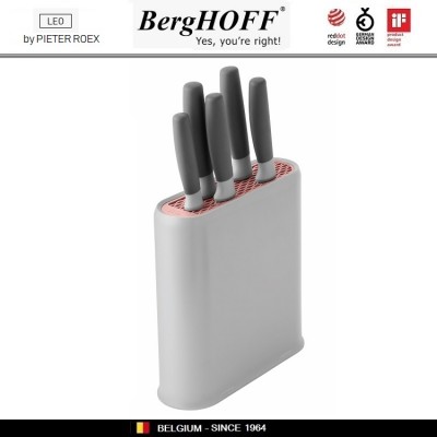 LEO Набор ножей на подставке, 6 предметов, BergHOFF