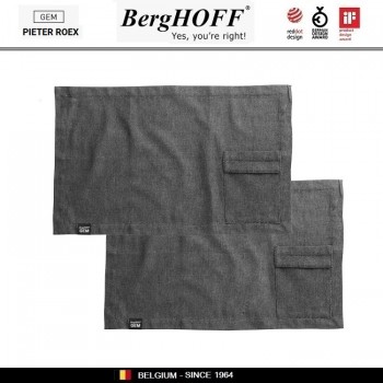 GEM Комплект настольных салфеток, 2 шт 35 х 50 см, хлопок, BergHOFF