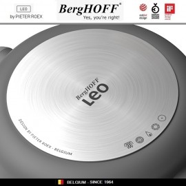LEO Антипригарная сковорода-вок, 4.2 литра, D 28 см, индукционное дно, BergHOFF
