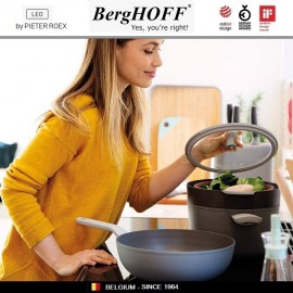 LEO Антипригарная сковорода-вок, 5.9 литра, D 32 см, индукционное дно, BergHOFF