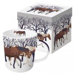 Кружка в подарочной коробке winter horses, Paperproducts Design