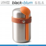 Food Flask Термос для горячего, 400 мл, сталь, оранжевый, Black+Blum