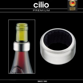 Каплеуловитель на бутылку вина, D 4 см, сталь, волокно, Cilio