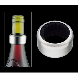 Каплеуловитель на бутылку вина, D 4 см, сталь, волокно, Cilio