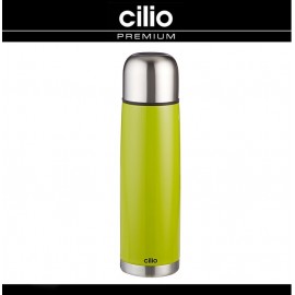 Термос, 0.5 л, H 25 см, цвет зеленый, двойная колба, сталь, Cilio