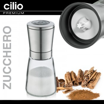 Мельница для сахара, корицы, сталь, акрил пищевой, Cilio