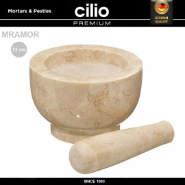 Ступка Mramor для специй, шлифованный мрамор, D 13 см, 1.8 кг, Cilio