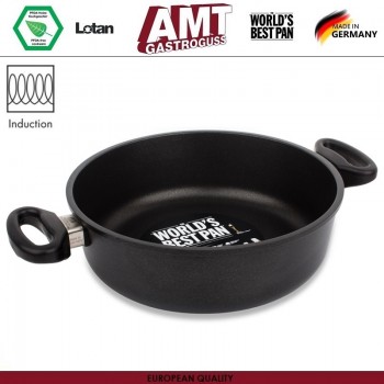 Антипригарная кастрюля-сотейник Diamond Induction, 3.6 л, D 26 см, индукционное дно, AMT