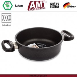 Антипригарная кастрюля-сотейник Diamond Induction, 3 л, D 24 см, индукционное дно, AMT