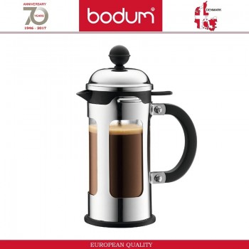 Френч-пресс CHAMBORD Modern для кофе и чая, 350 мл, цвет хром, BODUM