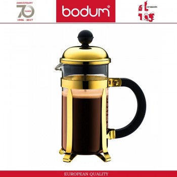 Френч-пресс CHAMBORD Classic для кофе и чая, 350 мл, цвет золото, BODUM