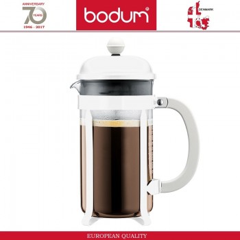 Френч-пресс CHAMBORD Classic для кофе и чая, 1000 мл, цвет белый, BODUM
