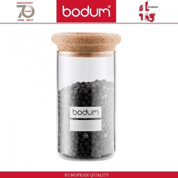 Банка Cork YOHKI, 250 мл, стекло, пробка, BODUM