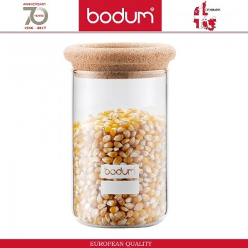 Банка Cork YOHKI, 600 мл, стекло, пробка, BODUM