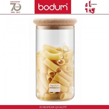 Банка Cork YOHKI, 2000 мл, стекло, пробка, BODUM