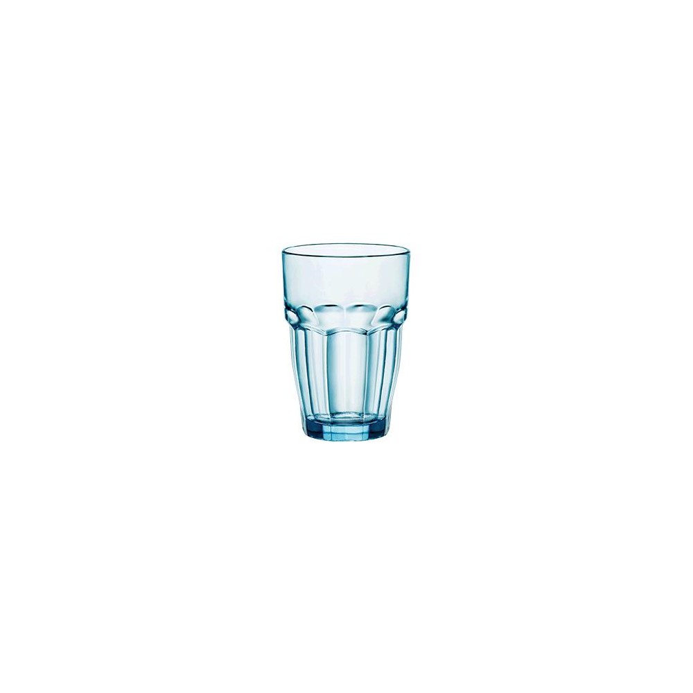 Высокий стакан, 370 мл, D 8,3 см, H 12 см, стекло, цвет голубой, Rock Bar, Bormioli Rocco