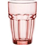 Высокий стакан, 370 мл, D 8,3 см, H 12 см, стекло, цвет розовый, Rock Bar, Bormioli Rocco