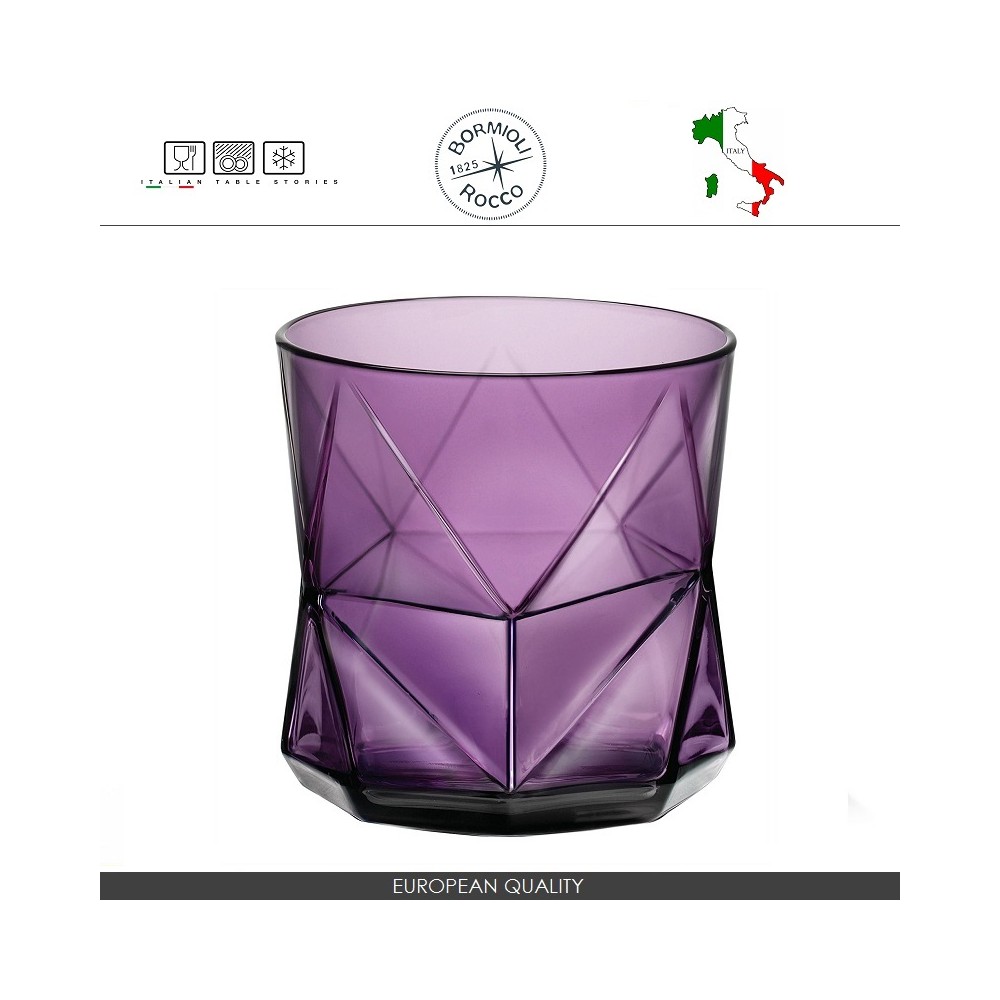 Стакан Cassiopea для виски, коньяка, 330 мл, фиолетовый, Bormioli Rocco