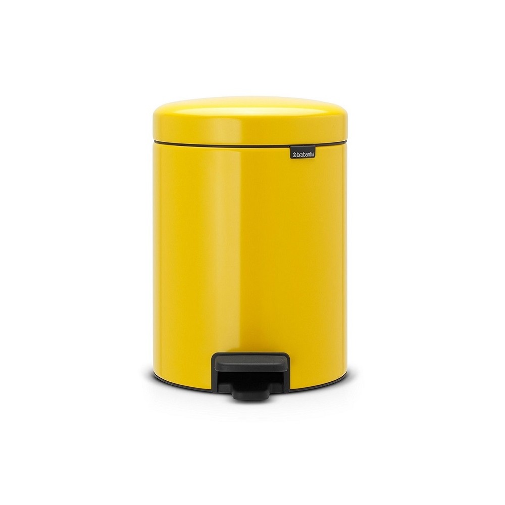 Бак мусорный с педалью, 5 л, H 29, цвет желтый, серия New Icon, Brabantia