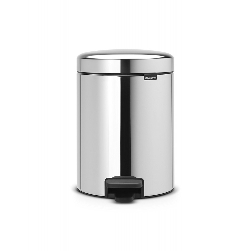 Бак мусорный с педалью, 5 л, H 29, цвет хром, серия New Icon, Brabantia