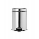 Бак мусорный с педалью, 5 л, H 29, цвет хром, серия New Icon, Brabantia