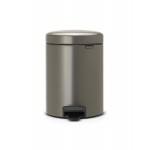 Бак мусорный с педалью, 5 л, H 29, цвет платиновый, серия New Icon, Brabantia