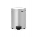 Бак мусорный с педалью, 5 л, H 29, цвет серый металлик, серия New Icon, Brabantia