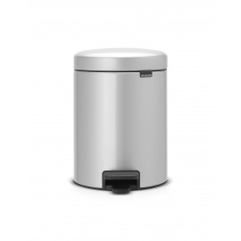 Бак мусорный с педалью, 5 л, H 29, цвет серый металлик, серия New Icon, Brabantia