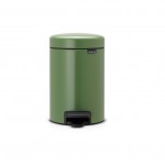 Бак мусорный с педалью, 3 л, H 26, цвет зеленый, серия New Icon, Brabantia