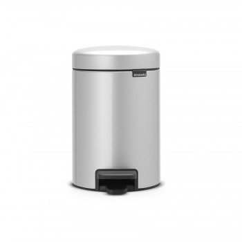 Бак мусорный с педалью, 3 л, H 26, цвет серый металлик, серия New Icon, Brabantia