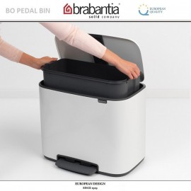 Бак мусорный BO PEDAL BIN с педалью, 36 л, цвет белый, Brabantia