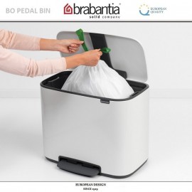 Бак мусорный BO PEDAL BIN с педалью, 36 л, цвет белый, Brabantia