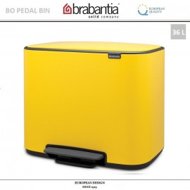 Бак мусорный BO PEDAL BIN с педалью, 36 л, цвет желтый, Brabantia