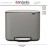 Бак мусорный BO PEDAL BIN двойной с педалью, 11 л + 23 л, цвет серый, Brabantia