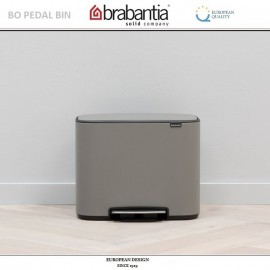 Бак мусорный BO PEDAL BIN с педалью, 36 л, цвет серый, Brabantia