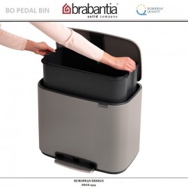 Бак мусорный BO PEDAL BIN с педалью, 36 л, цвет серый, Brabantia