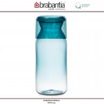 Банка STORAGE с мерным стаканом, 1300 мл, стекло, голубой, Brabantia
