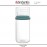 Банка STACKABLE с мерным стаканом, 1000 мл, стекло, голубой, Brabantia