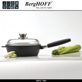 Антипригарная сковорода-сотейник SCALA для плиты и духовки со съемной ручкой, D 24 см, 3 л, индукционное дно, BergHOFF