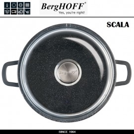 Антипригарная кастрюля SCALA, 6.8 л, D 24 см, индукционное дно, BergHOFF