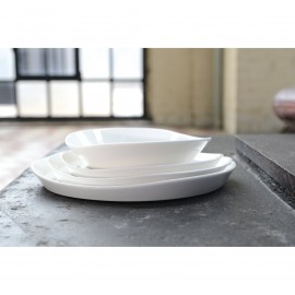 Набор обеденных тарелок, 4 шт, D 28 см, серия Eclipse White, BergHOFF