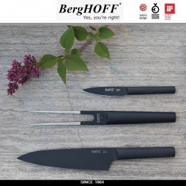 Нож RON для выемки костей, лезвие 15 см с антипригарным покрытием, черная ручка, BergHOFF