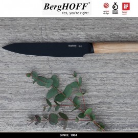 Нож RON для мяса, лезвие 19 см с антипригарным покрытием, деревянная ручка, BergHOFF