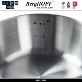 Ковш RON (5-ти слойная сталь), 1,3 л, D 18 см, индукционное дно, BergHOFF
