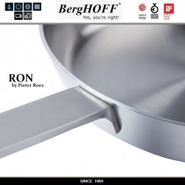 Сковорода RON (5-ти слойная сталь) без покрытия, D 26 см, H 5 см, BergHOFF