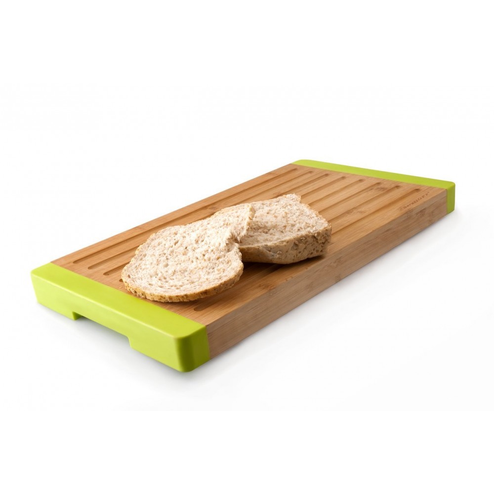 Доска для хлеба бамбуковая с силиконовыми накладками, L 40 см, W 22 см, H 3 см, серия Studio, BergHOFF