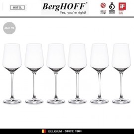 Набор бокалов Chateau Hotel для белого вина, 6 шт по 350 мл, H 22 см, BergHOFF