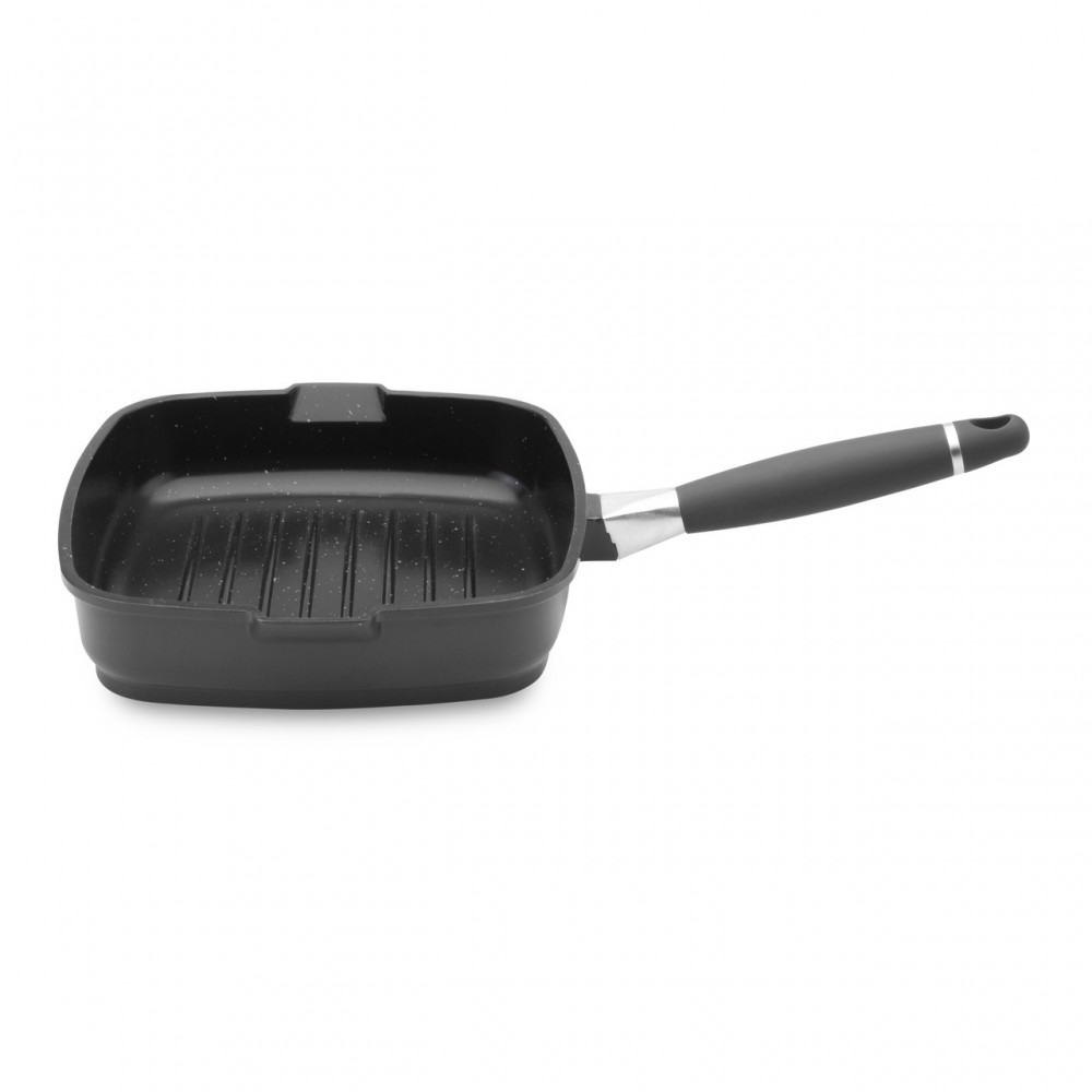 Антипригарная гриль-сковорода VIRGO со съемной ручкой, 24 х 24 см, индукционное дно, BergHOFF